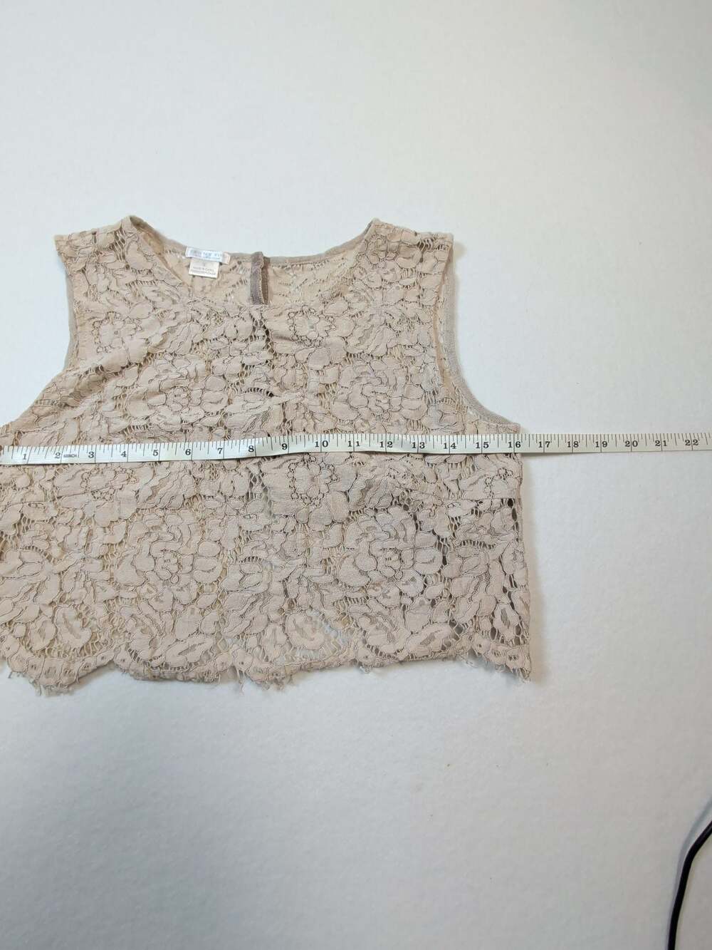 Jenny Yoo Collection Floral Lace Crop Top Tank small - Picture 8 of 8